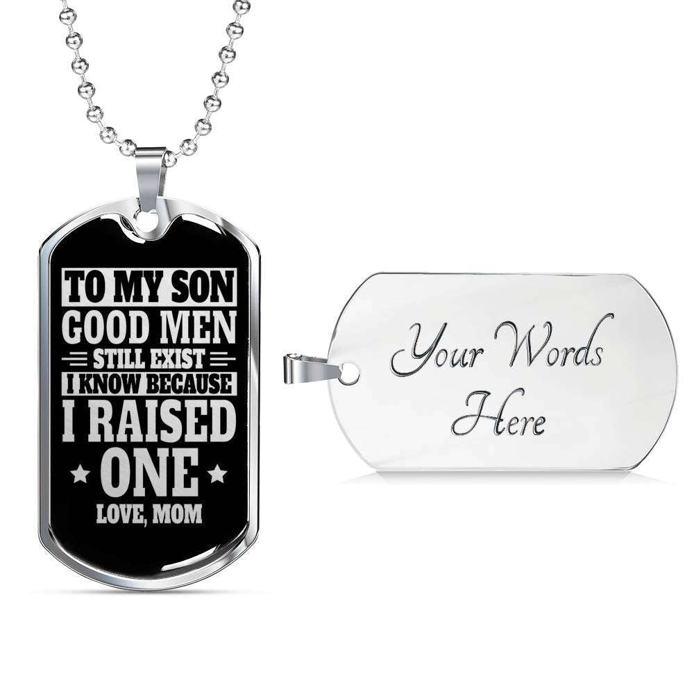 Son Dog Tag, Dog Tag For Son, Gift For Son, Son Necklace, Father And Son Dog Tag-12 Gifts For Son Rakva