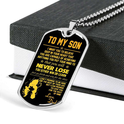 Son Dog Tag, Dog Tag For Son, Gift For Son, Son Necklace, Father And Son Dog Tag-122 Gifts For Son Rakva