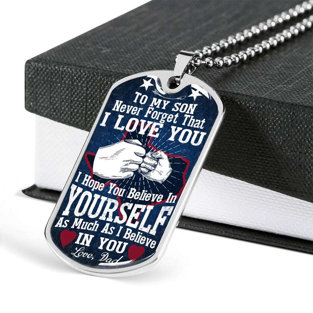 Son Dog Tag, Dog Tag For Son, Gift For Son, Son Necklace, Father And Son Dog Tag-128 Gifts For Son Rakva
