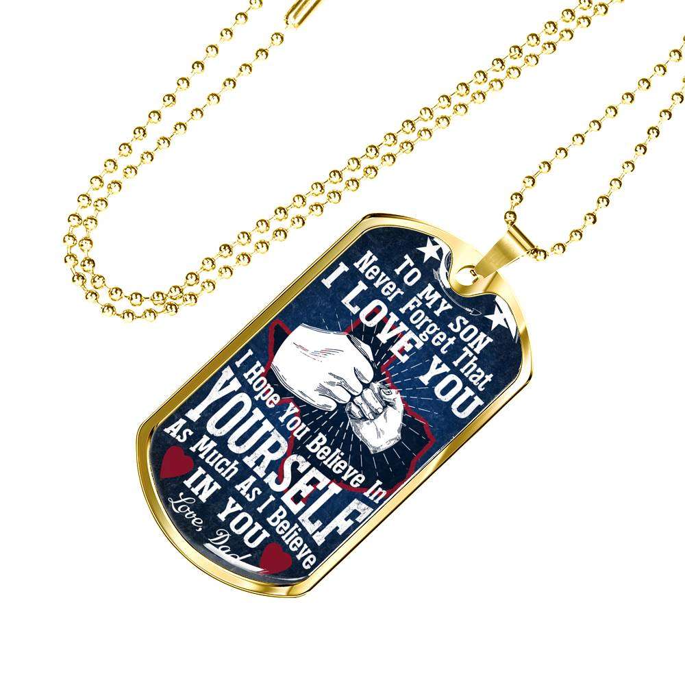 Son Dog Tag, Dog Tag For Son, Gift For Son, Son Necklace, Father And Son Dog Tag-128 Gifts For Son Rakva