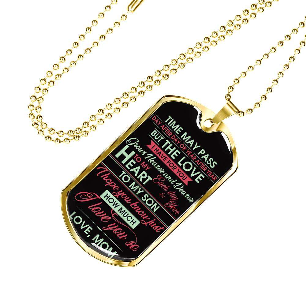 Son Dog Tag, Dog Tag For Son, Gift For Son, Son Necklace, Father And Son Dog Tag-129 Gifts For Son Rakva