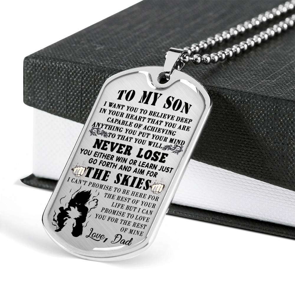 Son Dog Tag, Dog Tag For Son, Gift For Son, Son Necklace, Father And Son Dog Tag-13 Gifts For Son Rakva