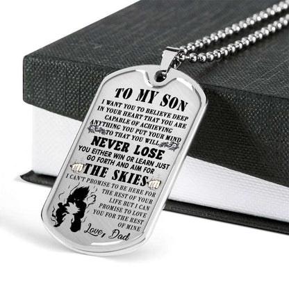 Son Dog Tag, Dog Tag For Son, Gift For Son, Son Necklace, Father And Son Dog Tag-13 Gifts For Son Rakva