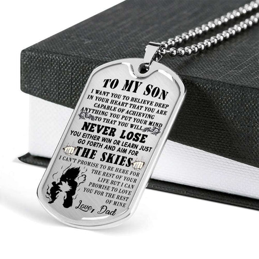 Son Dog Tag, Dog Tag For Son, Gift For Son, Son Necklace, Father And Son Dog Tag-13 Gifts For Son Rakva