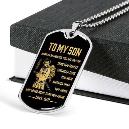 Son Dog Tag, Dog Tag For Son, Gift For Son, Son Necklace, Father And Son Dog Tag-132 Gifts For Son Rakva