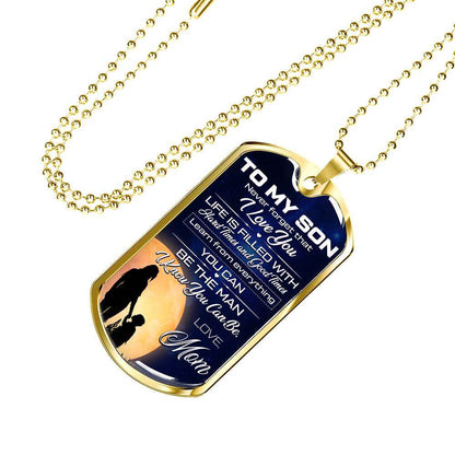 Son Dog Tag, Dog Tag For Son, Gift For Son, Son Necklace, Father And Son Dog Tag-133 Gifts For Son Rakva