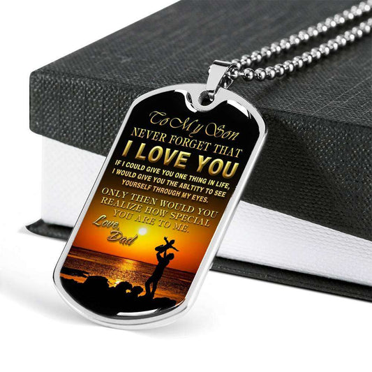Son Dog Tag, Dog Tag For Son, Gift For Son, Son Necklace, Father And Son Dog Tag-134 Gifts For Son Rakva