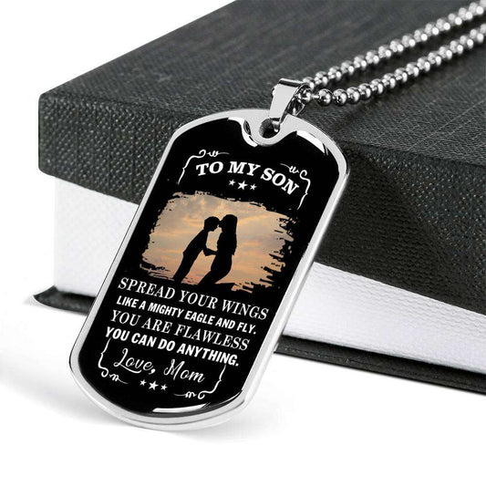 Son Dog Tag, Dog Tag For Son, Gift For Son, Son Necklace, Father And Son Dog Tag-139 Gifts For Son Rakva