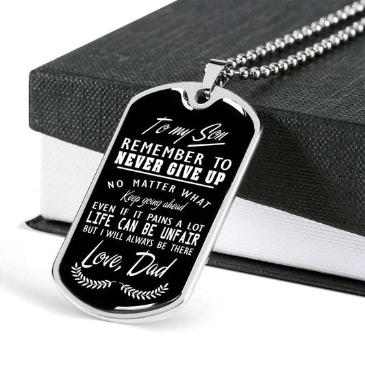 Son Dog Tag, Dog Tag For Son, Gift For Son, Son Necklace, Father And Son Dog Tag-142 Gifts For Son Rakva