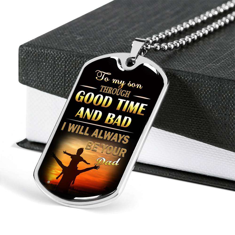 Son Dog Tag, Dog Tag For Son, Gift For Son, Son Necklace, Father And Son Dog Tag-143 Gifts For Son Rakva