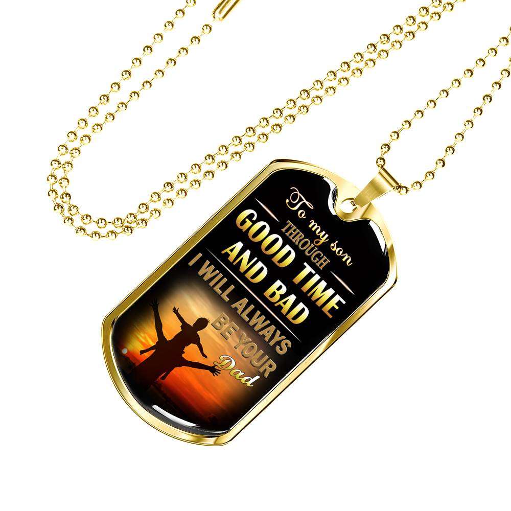 Son Dog Tag, Dog Tag For Son, Gift For Son, Son Necklace, Father And Son Dog Tag-143 Gifts For Son Rakva