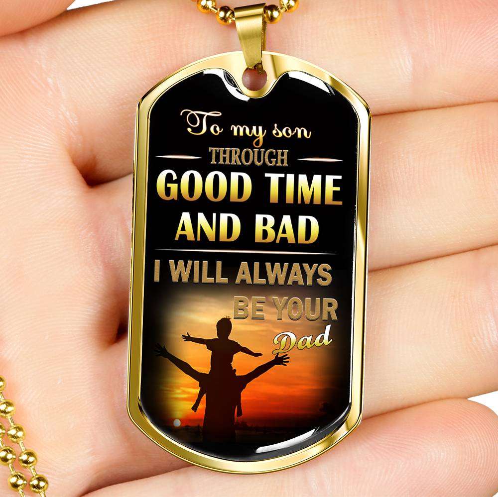Son Dog Tag, Dog Tag For Son, Gift For Son, Son Necklace, Father And Son Dog Tag-143 Gifts For Son Rakva