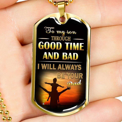 Son Dog Tag, Dog Tag For Son, Gift For Son, Son Necklace, Father And Son Dog Tag-143 Gifts For Son Rakva