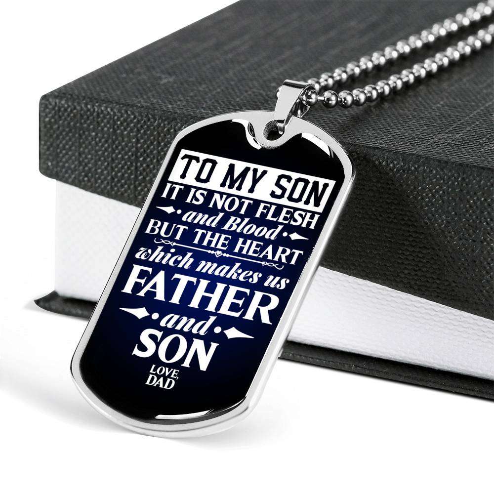 Son Dog Tag, Dog Tag For Son, Gift For Son, Son Necklace, Father And Son Dog Tag-144 Gifts For Son Rakva
