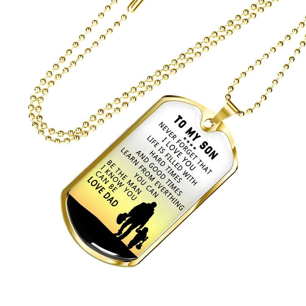 Son Dog Tag, Dog Tag For Son, Gift For Son, Son Necklace, Father And Son Dog Tag-157 Gifts For Son Rakva