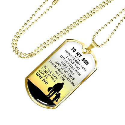 Son Dog Tag, Dog Tag For Son, Gift For Son, Son Necklace, Father And Son Dog Tag-157 Gifts For Son Rakva