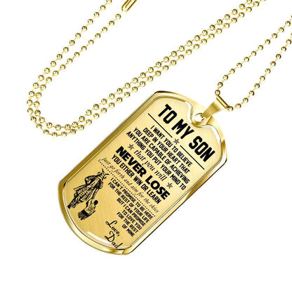 Son Dog Tag, Dog Tag For Son, Gift For Son, Son Necklace, Father And Son Dog Tag-158 Gifts For Son Rakva