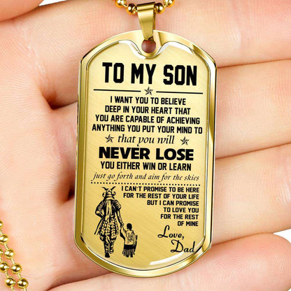 Son Dog Tag, Dog Tag For Son, Gift For Son, Son Necklace, Father And Son Dog Tag-158 Gifts For Son Rakva