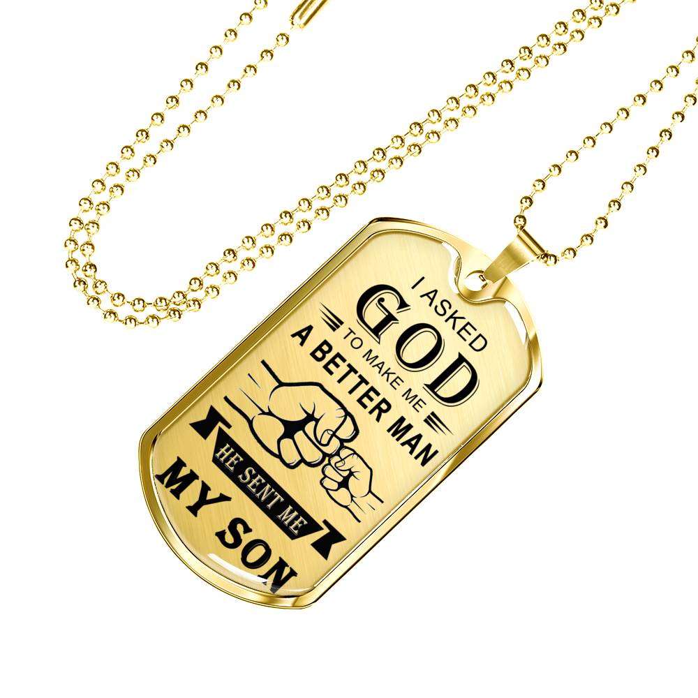 Son Dog Tag, Dog Tag For Son, Gift For Son, Son Necklace, Father And Son Dog Tag-160 Gifts For Son Rakva