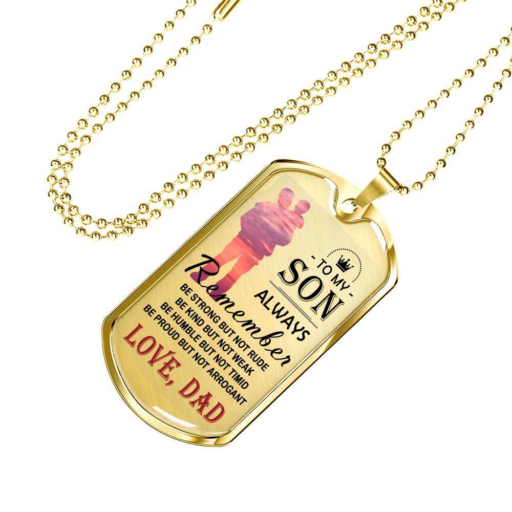Son Dog Tag, Dog Tag For Son, Gift For Son, Son Necklace, Father And Son Dog Tag-162 Gifts For Son Rakva