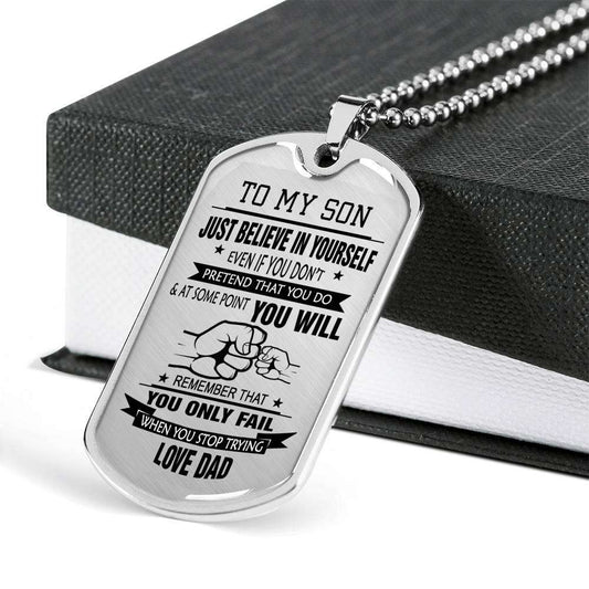 Son Dog Tag, Dog Tag For Son, Gift For Son, Son Necklace, Father And Son Dog Tag-171 Gifts For Son Rakva