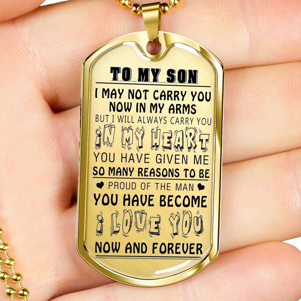 Son Dog Tag, Dog Tag For Son, Gift For Son, Son Necklace, Father And Son Dog Tag-172 Gifts For Son Rakva