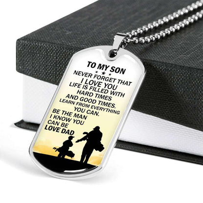 Son Dog Tag, Dog Tag For Son, Gift For Son, Son Necklace, Father And Son Dog Tag-173 Gifts For Son Rakva