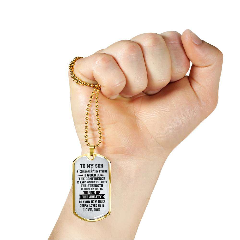 Son Dog Tag, Dog Tag For Son, Gift For Son, Son Necklace, Father And Son Dog Tag-175 Gifts For Son Rakva