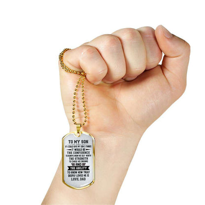 Son Dog Tag, Dog Tag For Son, Gift For Son, Son Necklace, Father And Son Dog Tag-175 Gifts For Son Rakva