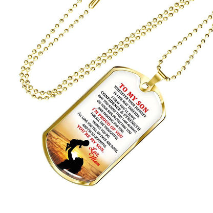 Son Dog Tag, Dog Tag For Son, Gift For Son, Son Necklace, Father And Son Dog Tag-178 Gifts For Son Rakva
