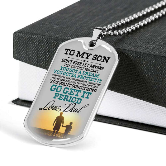 Son Dog Tag, Dog Tag For Son, Gift For Son, Son Necklace, Father And Son Dog Tag-179 Gifts For Son Rakva