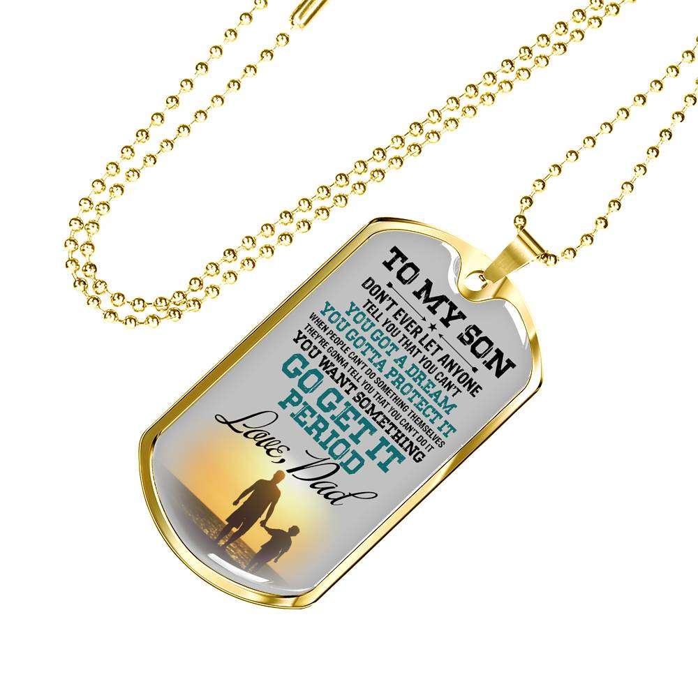 Son Dog Tag, Dog Tag For Son, Gift For Son, Son Necklace, Father And Son Dog Tag-179 Gifts For Son Rakva