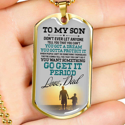 Son Dog Tag, Dog Tag For Son, Gift For Son, Son Necklace, Father And Son Dog Tag-179 Gifts For Son Rakva