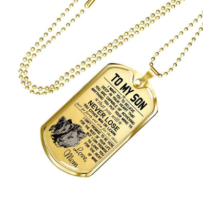 Son Dog Tag, Dog Tag For Son, Gift For Son, Son Necklace, Father And Son Dog Tag-180 Gifts For Son Rakva