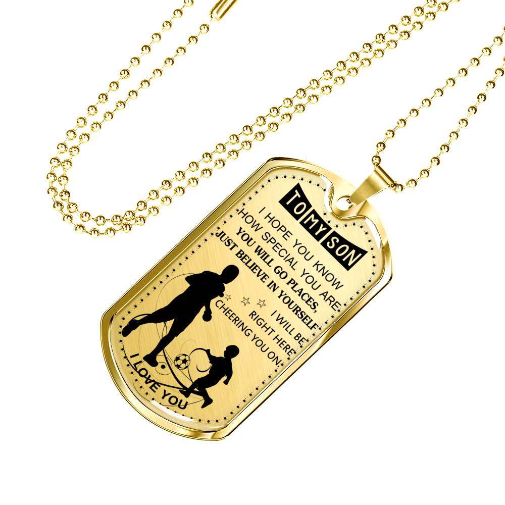 Son Dog Tag, Dog Tag For Son, Gift For Son, Son Necklace, Father And Son Dog Tag-181 Gifts For Son Rakva