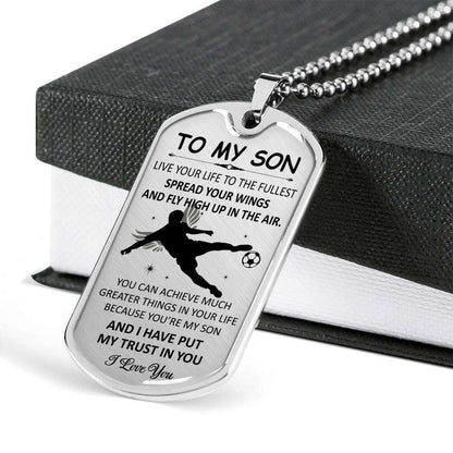 Son Dog Tag, Dog Tag For Son, Gift For Son, Son Necklace, Father And Son Dog Tag-182 Gifts For Son Rakva