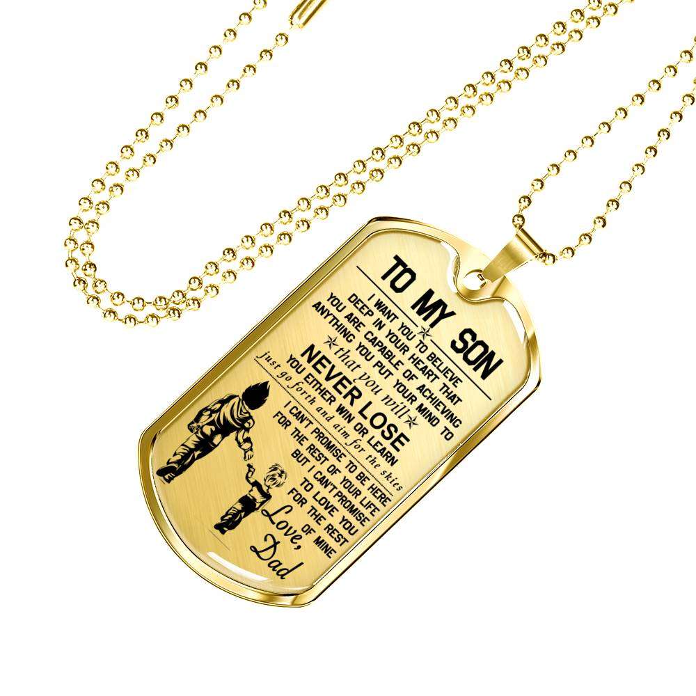 Son Dog Tag, Dog Tag For Son, Gift For Son, Son Necklace, Father And Son Dog Tag-183 Gifts For Son Rakva
