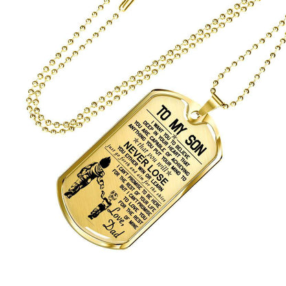 Son Dog Tag, Dog Tag For Son, Gift For Son, Son Necklace, Father And Son Dog Tag-183 Gifts For Son Rakva