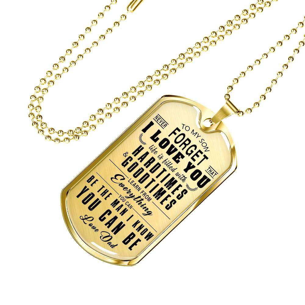 Son Dog Tag, Dog Tag For Son, Gift For Son, Son Necklace, Father And Son Dog Tag-185 Gifts For Son Rakva