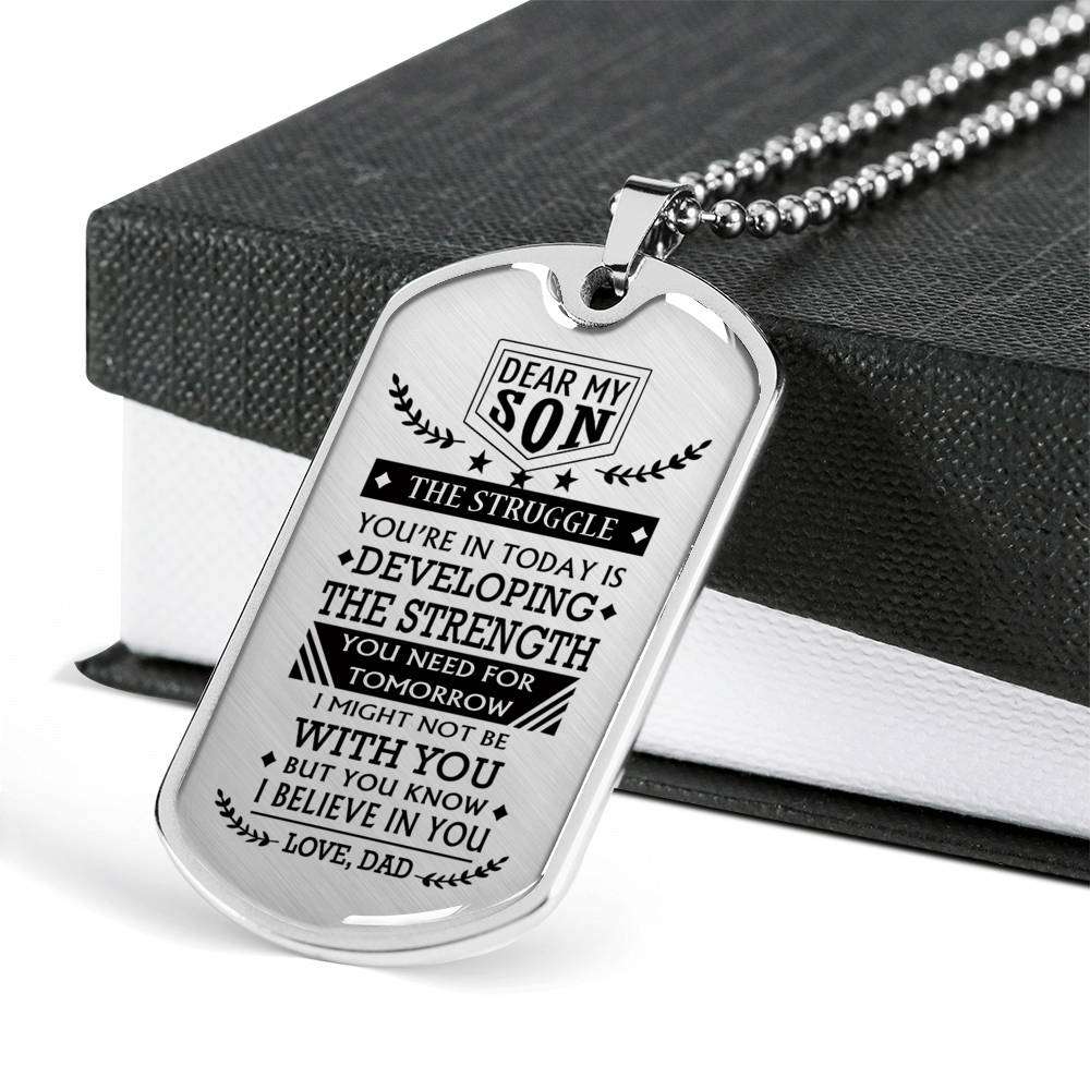 Son Dog Tag, Dog Tag For Son, Gift For Son, Son Necklace, Father And Son Dog Tag-192 Gifts For Son Rakva