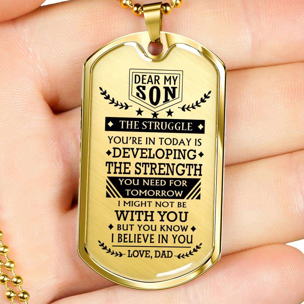 Son Dog Tag, Dog Tag For Son, Gift For Son, Son Necklace, Father And Son Dog Tag-192 Gifts For Son Rakva