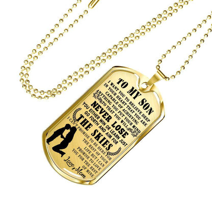 Son Dog Tag, Dog Tag For Son, Gift For Son, Son Necklace, Father And Son Dog Tag-197 Gifts For Son Rakva
