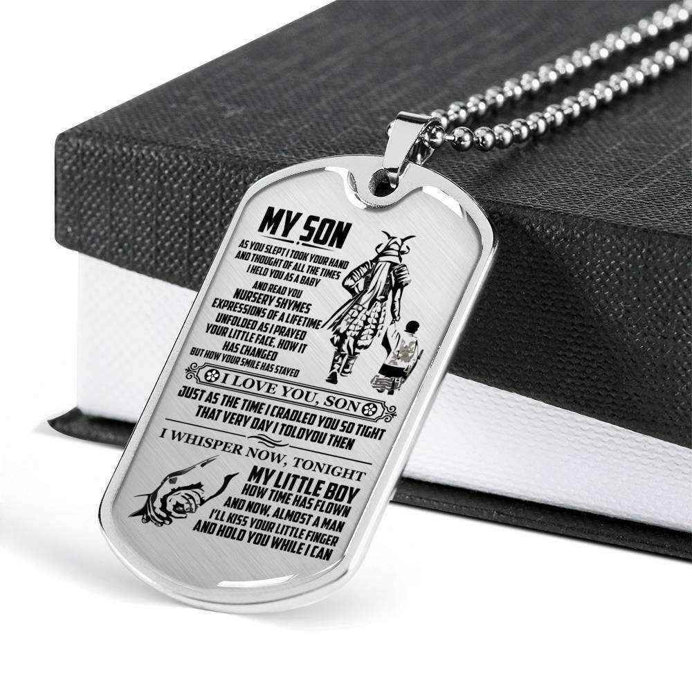 Son Dog Tag, Dog Tag For Son, Gift For Son, Son Necklace, Father And Son Dog Tag-2 Gifts For Son Rakva