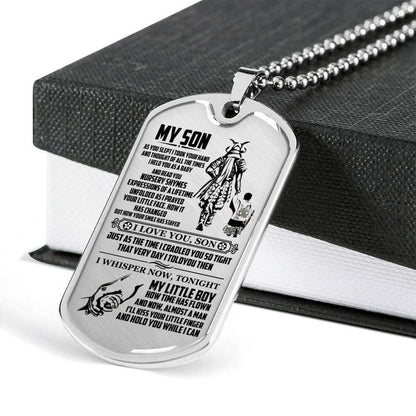 Son Dog Tag, Dog Tag For Son, Gift For Son, Son Necklace, Father And Son Dog Tag-2 Gifts For Son Rakva