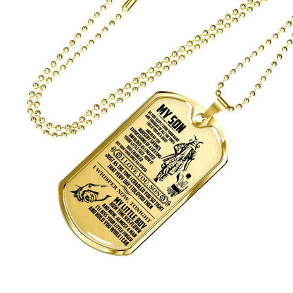 Son Dog Tag, Dog Tag For Son, Gift For Son, Son Necklace, Father And Son Dog Tag-2 Gifts For Son Rakva