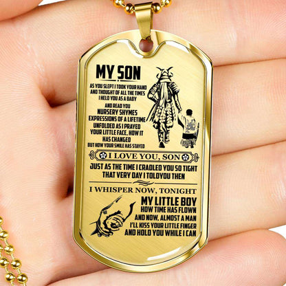 Son Dog Tag, Dog Tag For Son, Gift For Son, Son Necklace, Father And Son Dog Tag-2 Gifts For Son Rakva