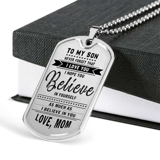Son Dog Tag, Dog Tag For Son, Gift For Son, Son Necklace, Father And Son Dog Tag-20 Gifts For Son Rakva