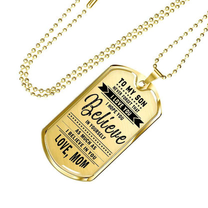 Son Dog Tag, Dog Tag For Son, Gift For Son, Son Necklace, Father And Son Dog Tag-20 Gifts For Son Rakva