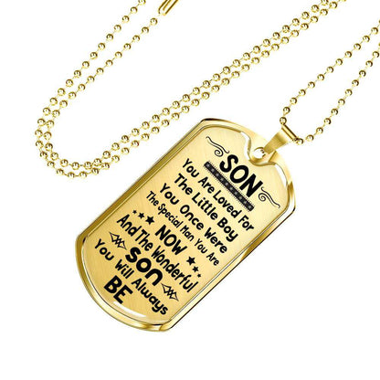 Son Dog Tag, Dog Tag For Son, Gift For Son, Son Necklace, Father And Son Dog Tag-201 Gifts For Son Rakva