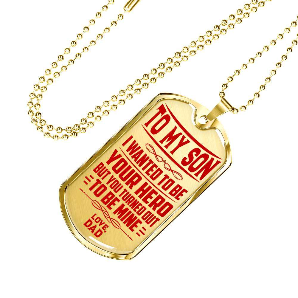 Son Dog Tag, Dog Tag For Son, Gift For Son, Son Necklace, Father And Son Dog Tag-203 Gifts For Son Rakva